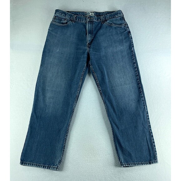 Signature Levi's Mens Jeans Blue Tag Size 40x30 (39x30) Relaxed Straight - Picture 1 of 11